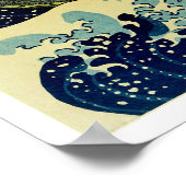 Poster Sous la vague au large de Kanagawa (Coin)