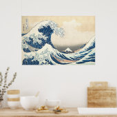 Poster Sous la vague de Kanagawa (Cuisine)