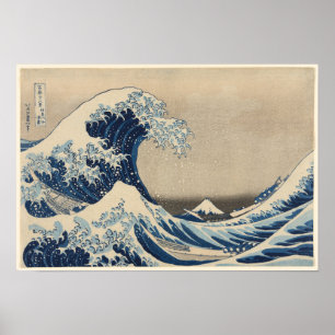 Poster Sous la vague de Kanagawa 