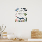 Poster Sous l'Affiche de bienvenue de fête d'anniversaire (Cuisine)