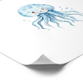Poster Sous l'affiche des animaux marins (Coin)
