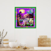 Poster Sous l'affiche des champignons (Cuisine)