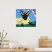 Poster Sous l'affiche des fleurs de cerisiers (Cuisine)