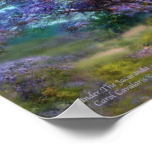 Poster Sous L'Affiche/Impression D'Art Jacaranda (Coin)