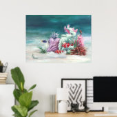 Poster Sous l'affiche marine (Bureau à domicile)