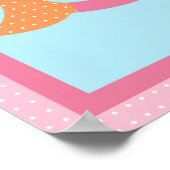 Poster Sous l'affiche mer/fille/baleine/art rose (Coin)