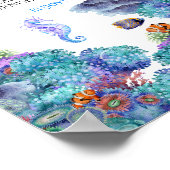 Poster Sous le Baby shower de mer Momosa bar (Coin)