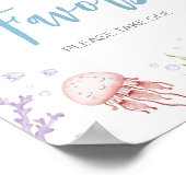 Poster Sous Le Baby shower De Mer Privilégie (Coin)