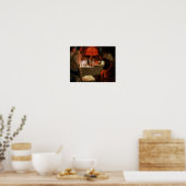 Poster Sous le feu rouge, vers 1910 (Cuisine)