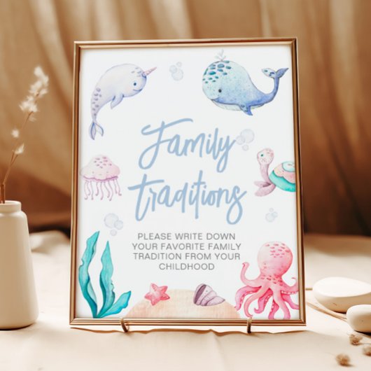 Poster Sous le jeu des traditions familiales favorites de