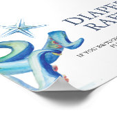 Poster Sous le panneau du Baby shower de de calamars de (Coin)