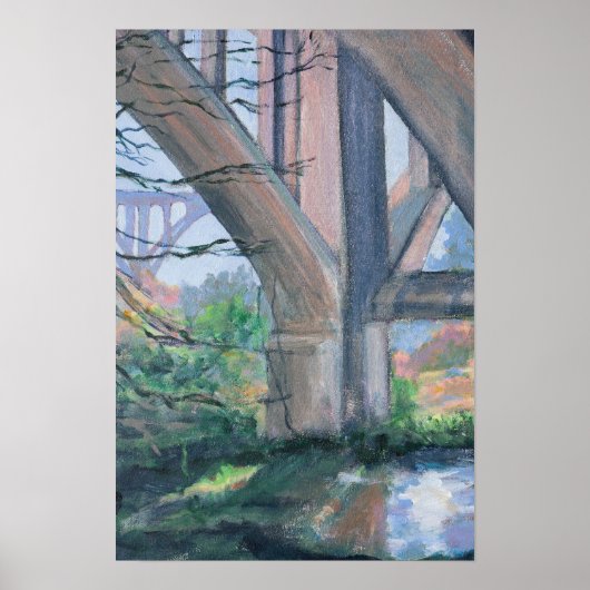 Poster Sous le pont Arroyo Seco Pasadena (Devant)