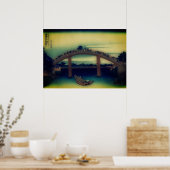 Poster Sous le pont Mannen à Fukagawa (Cuisine)