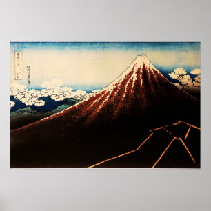 Poster Sous le Sommet Ukiyo-e Art Japonais