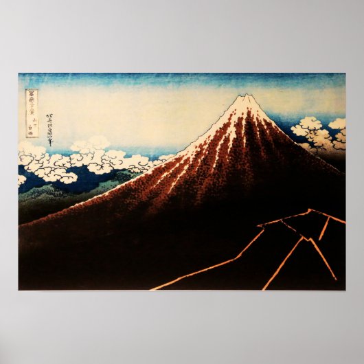 Poster Sous le Sommet Ukiyo-e Art Japonais (Devant)