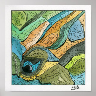Poster Sous l'eau
