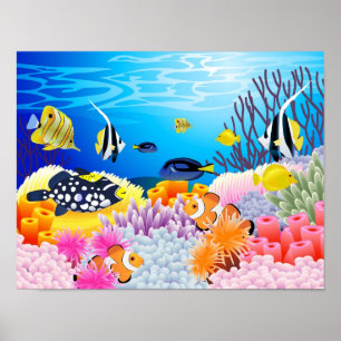 Poster Sous l'eau