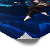 Poster Sous l'eau avec Plesiosaurus (Coin)