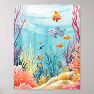 Poster Sous l'empreinte artistique de Sea Nursery