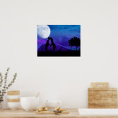 Poster Sous les étoiles - Couple romantique (Cuisine)