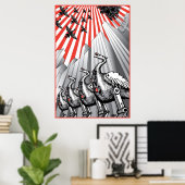 Poster Sous l'impression colossale de surveillance (Bureau à domicile)