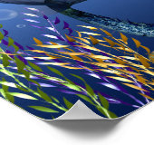 Poster Sous l'impression de sirène à tête rouge (Coin)