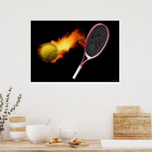 Poster Sous l'impression incendie (Cuisine)