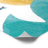 Poster Sous-marin doodle mignon | Explorer (Coin)