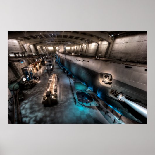 POSTER SOUS-MARINE U-505 ALLEMANDE (Devant)