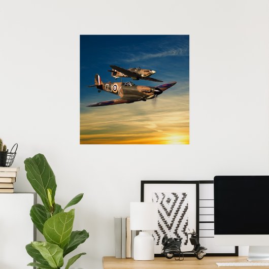 Poster Sous-marins (Bureau à domicile)