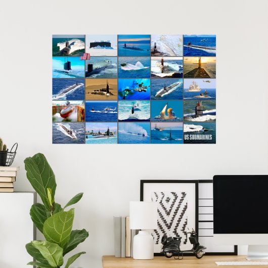 Poster SOUS-MARINS US "Montage" (Bureau à domicile)
