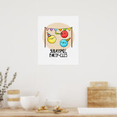 Poster Sous-Parti Atomique - cycles Funny Science Pun (Cuisine)