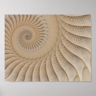 Poster Sous-remorquage Abstrait Spiral
