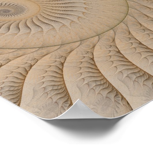 Poster Sous-remorque Abstraite spirale (Coin)