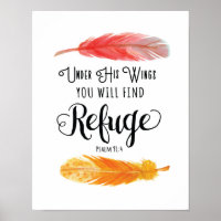 Sous ses ailes Art Print