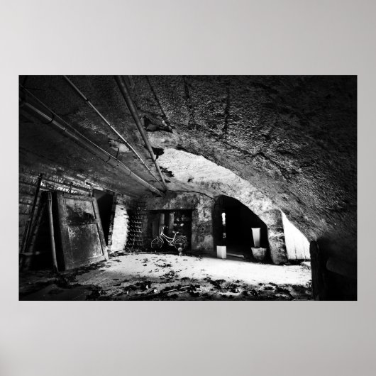 Poster Sous-sol abandonné (Devant)
