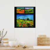 POSTER SOUS-SOUFFLEURS ET COUNTYSIDE EN COLLECTION TOSCAN (Cuisine)