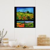 POSTER SOUS-SOUFFLEURS ET COUNTYSIDE EN COLLECTION TOSCAN (Cuisine)