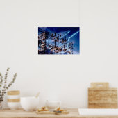 Poster Sous-station électrique (Cuisine)