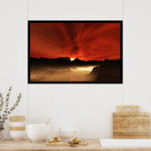 Poster sous un ciel ensanglanté (Cuisine)