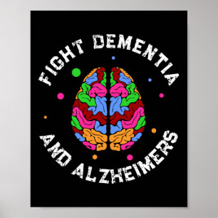 Poster Soutenez Alzheimer Awareness EndAlz Lutter contre