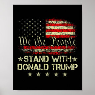 Poster Soutenez L'Amérique Avec Donald Trump 2024
