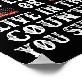 Poster Soutenez Le Pays Dans Lequel Vous Vivez 4 juillet (Coin)