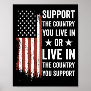 Poster Soutenez Le Pays Dans Lequel Vous Vivez Dans Le Pa