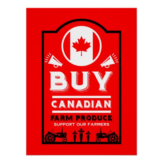 Poster Soutenez les agriculteurs canadiens (Devant)