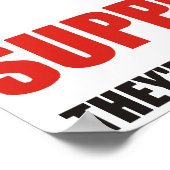 Poster Soutenez les bactéries, elles sont la seule cultur (Coin)