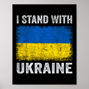 Poster Soutenez L'Ukraine Je Prends Position Avec L'Ukrai