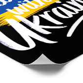 Poster Soutenez l'Ukraine Solidarité de soutien Paix Ukra (Coin)