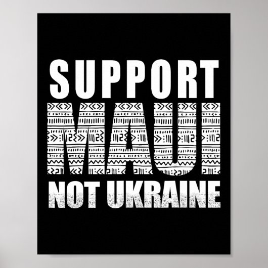 Poster Soutenez Maui pas l'Ukraine (Devant)