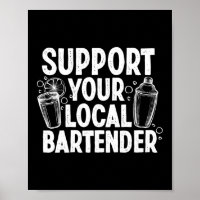 Soutenez votre barman local Funny Bartender